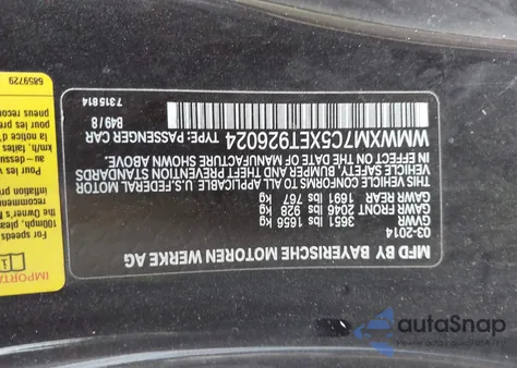 2014 Mini Hardtop Cooper S z USA, uszkodzony, nr VIN WMWXM7C5XET926024